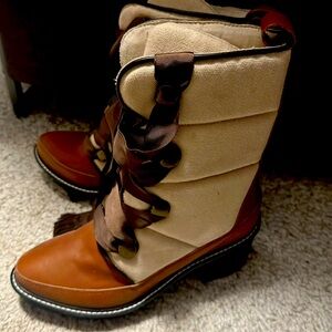 Women’s winter boots with stacked heel